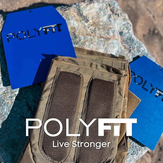 POLYFIT Weight Vest Plates - Weighted Plates for Strength Training Weight Vests - 4lb, 6lb, 9lb, 14lb, 19lb Pairs