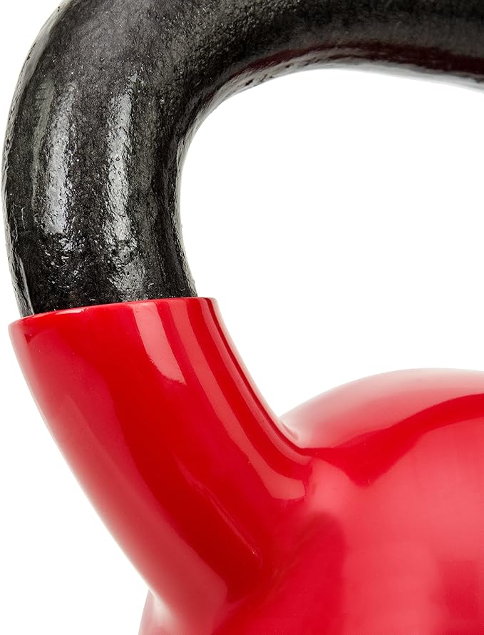 Sunny Health & Fitness Vinyl Coated Kettlebell for Strength Weight Training & Swinging Exercise - In 5, 10, 15, 20, 25 Pound