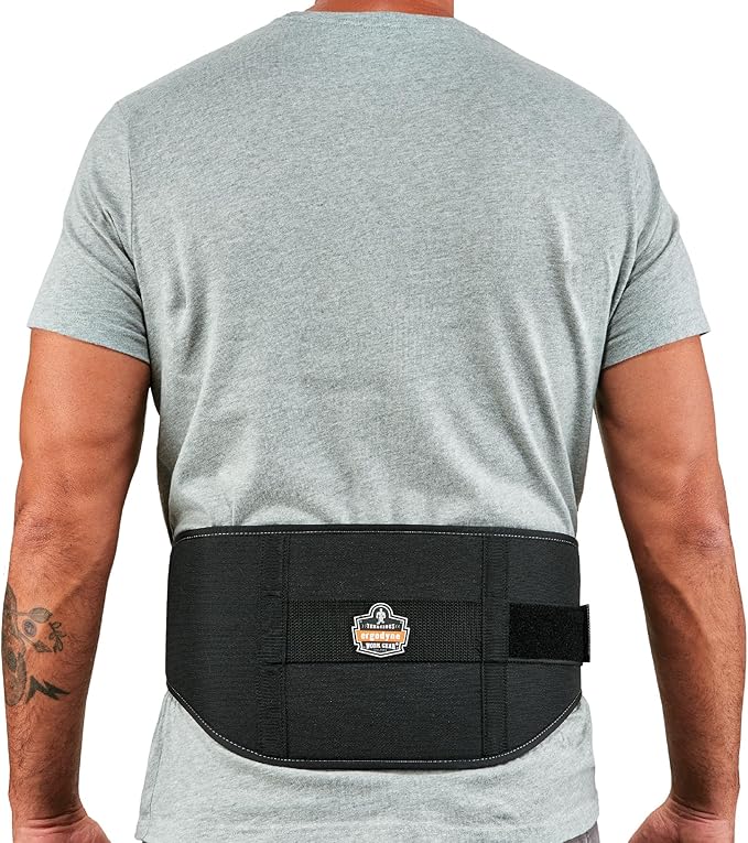 Ergodyne ProFlex 1500 Weight Lifters Style Back Support Belt, Medium, Black