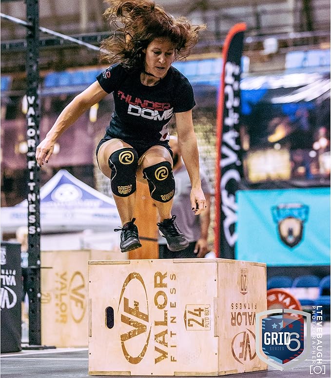 Valor Fitness Plyo Box - Wooden Plyometric Jump Box for Strength and Conditioning Training Box Jump (20” x 24” x 30”) and (18” x 20” x 24”)