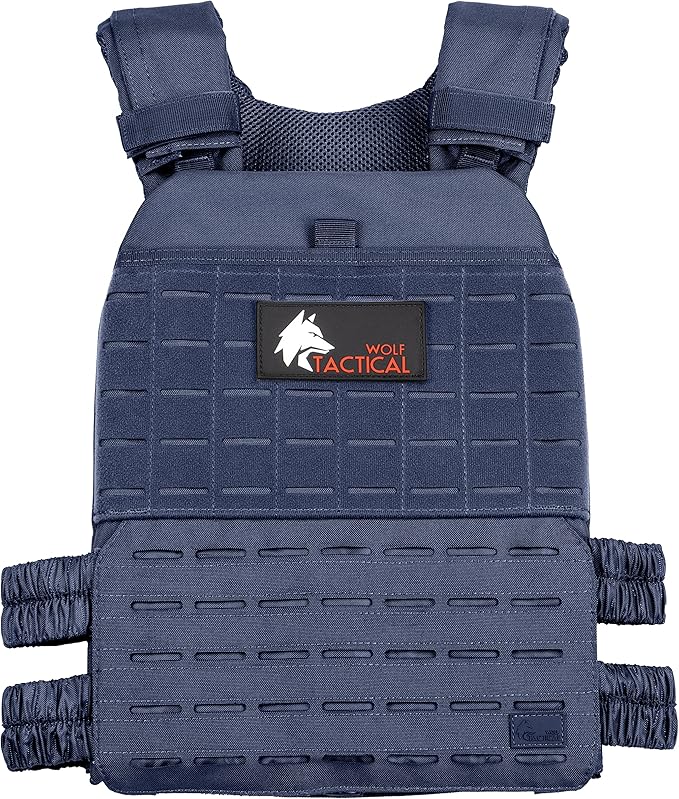 Wolf Tactical Adjustable Weighted Vest for Men & Women - Rucking, Workout, Running, Walking & CrossFit Weight Vest for Strength Training & Fitness