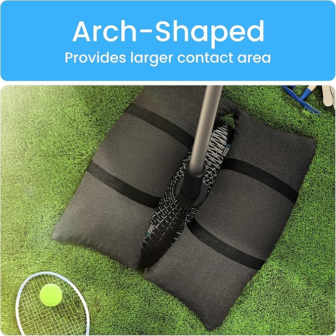 Rhino BaseMate Umbrella Base Weights 8-Pack – Fillable Sand Bags for Umbrella Base & Patio Stand | Durable Weatherproof Sandbag Weights for Outdoor Umbrellas, Arched Design, Holds Up to 49 lbs Each